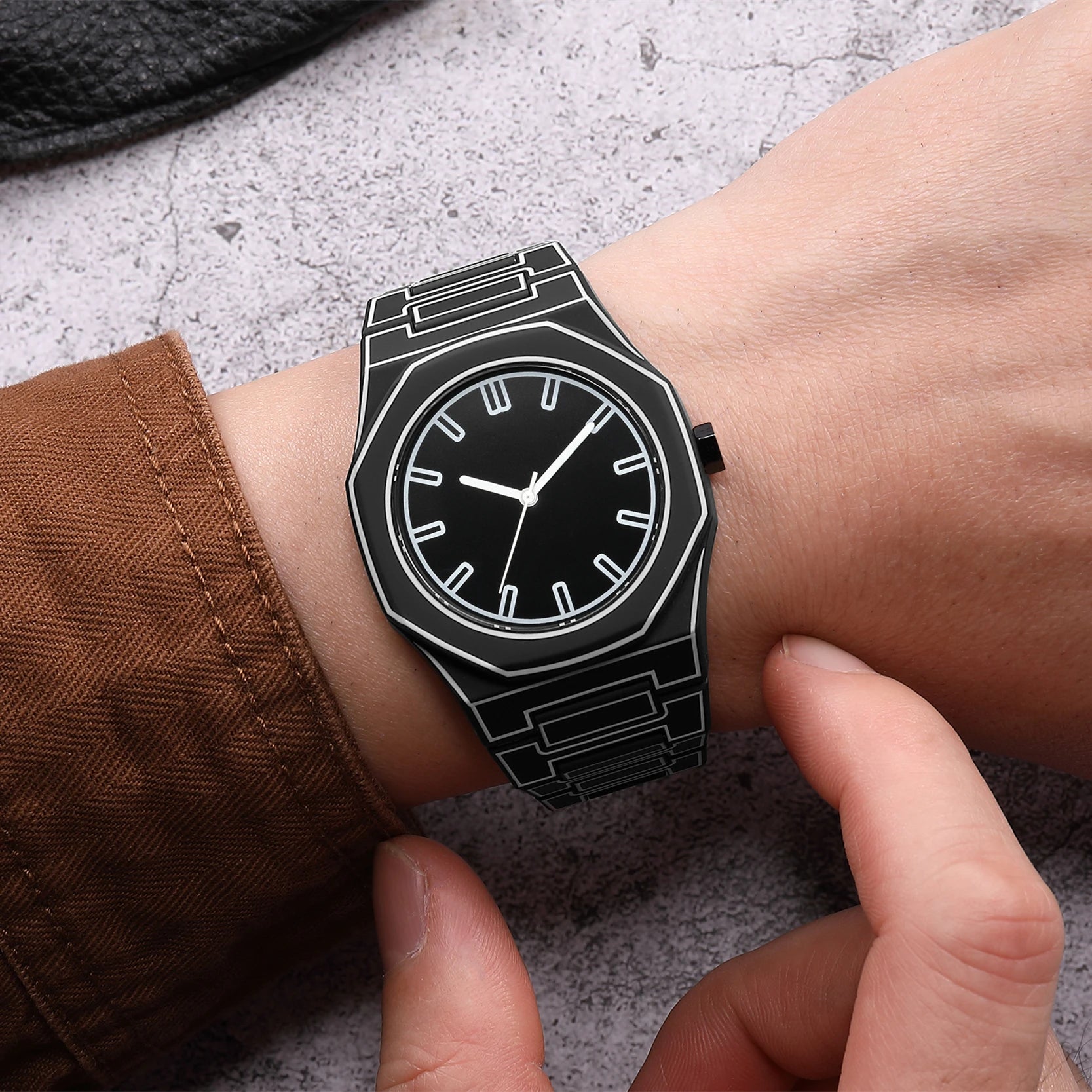 Simple casual men's women's watches
