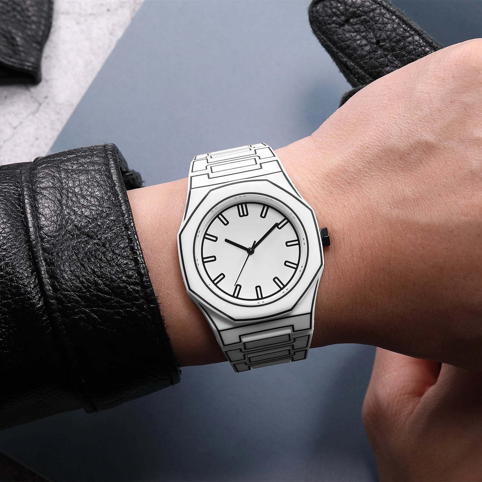 Simple casual men's women's watches
