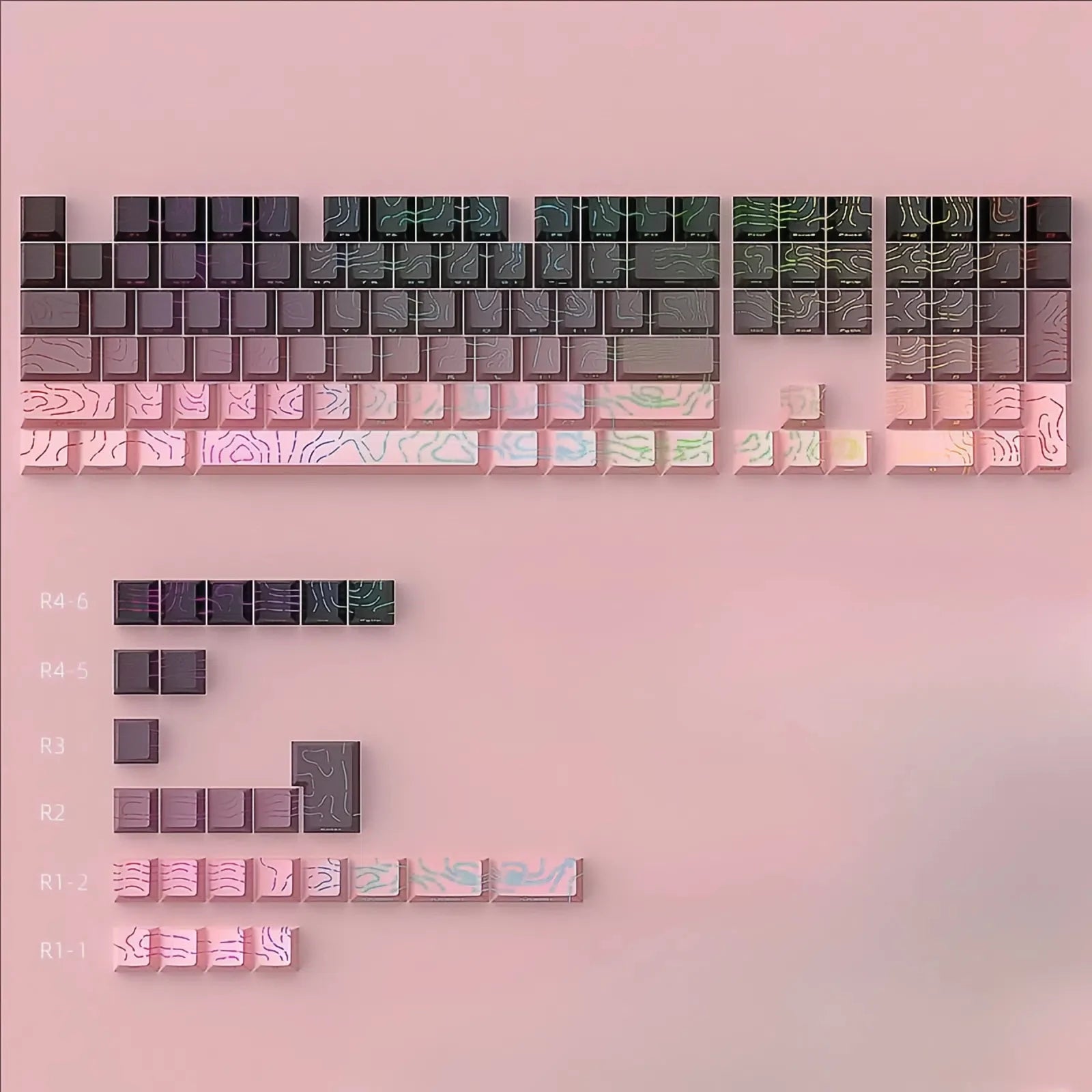 Topographic Keycaps 4.0 Version