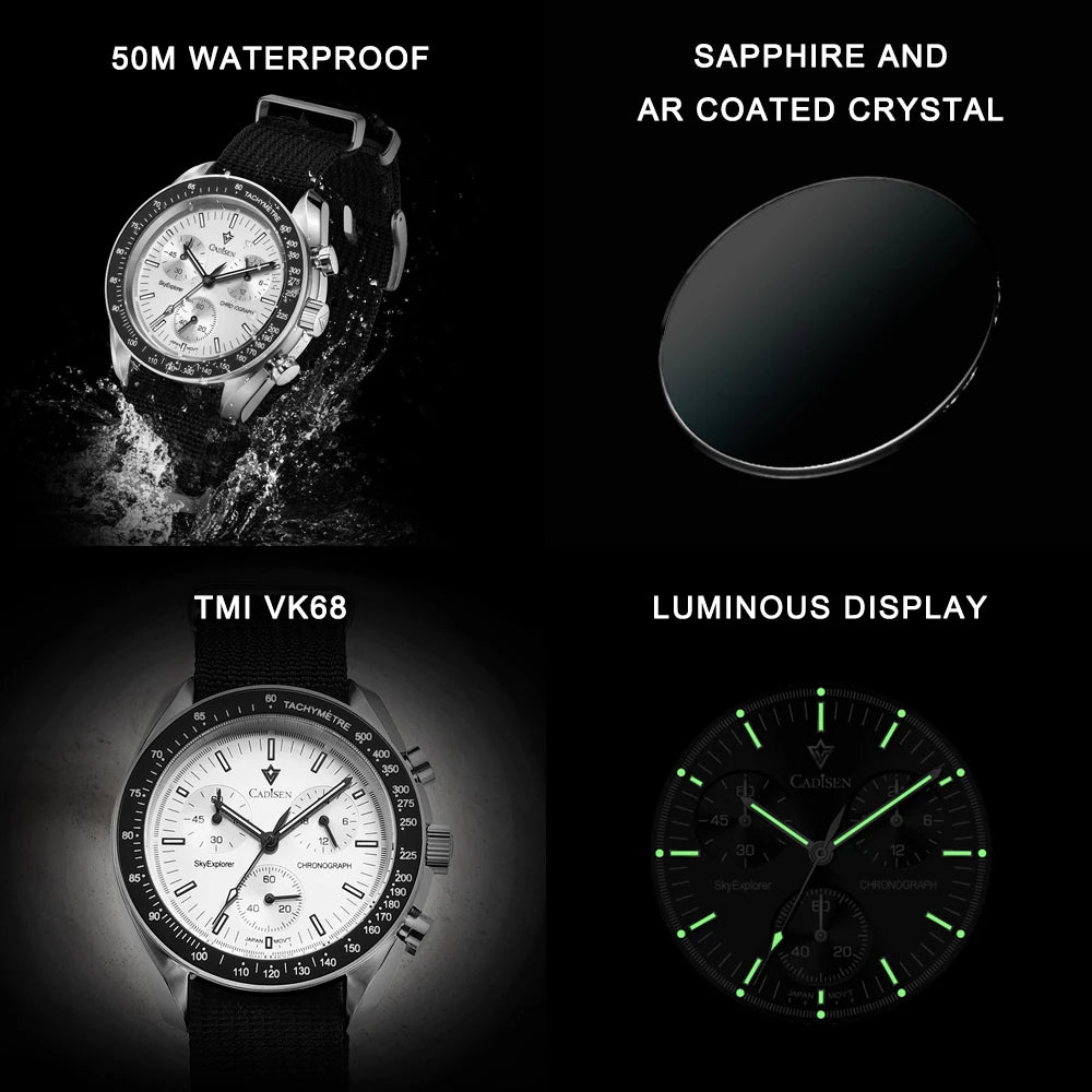 CADISEN New Men's Watches Luxury.
